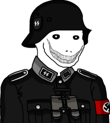 Wojak Anti-Fandom Waffen-SS Soldier (Version II) Meme Template