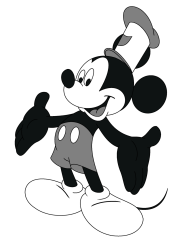 mickey bw Meme Template