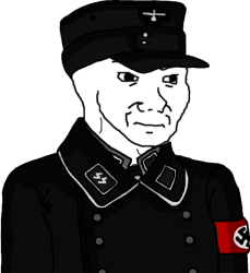 Wojak Anti-Fandom Waffen-SS Feild Hunter. Meme Template