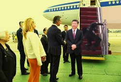 Xi Jinping visits Gavin in San Francisco Meme Template