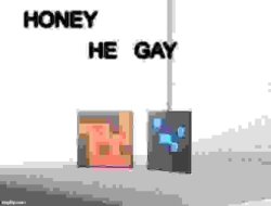 Honey he gay Meme Template