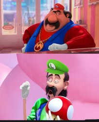 Mario and luigi Meme Template