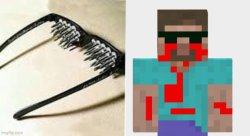 Unsee Glasses But It's Minecraft Meme Template