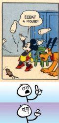 A mouse Meme Template