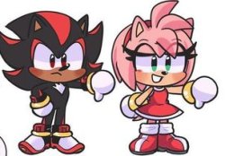 shadow and amy thumbs down Meme Template