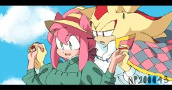 super shadow and amy Meme Template