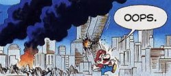 Mario did 911 Meme Template