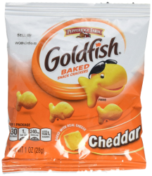 Pepperidge Farm Cheddar Goldfish Crackers, 1 Ounce, Pack of 45 Meme Template