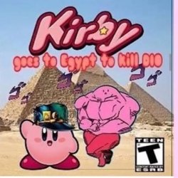 Kirby goes to egypt Meme Template