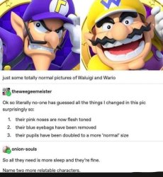 Wario and waluigi Meme Template