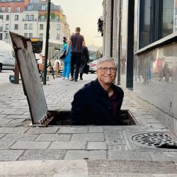 Bill Gates Sewer Meme Template