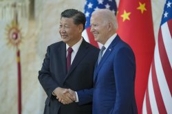 Xi & Xiden Shake Hands Meme Template