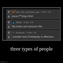 three types of people | Meme Template