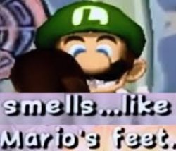 Mario’s feet Meme Template