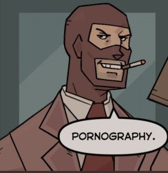 tf2 spy: pornography Meme Template