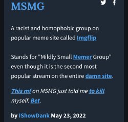 Msmg definition Meme Template
