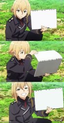anime girl flipinng pages Meme Template
