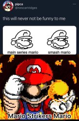 Mario strikers Meme Template