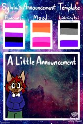 Sylvia's Announcement Template Meme Template