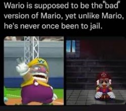 Wario and mario Meme Template