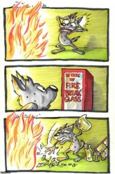 Fire dog Meme Template