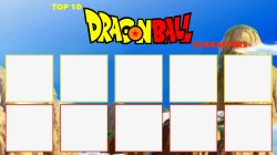 top 10 dragon ball characters Meme Template