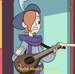 Lute music stops Meme Template