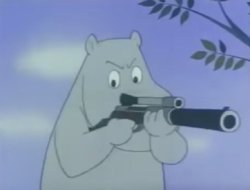 Moomin with a gun Meme Template