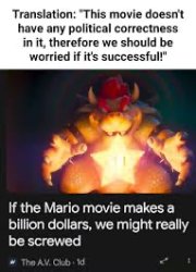 Mario movie Meme Template