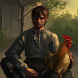 man with his rooster Meme Template