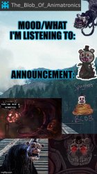 Blob's announcement thingymajigger 2 Meme Template