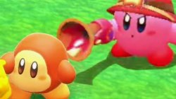 Kirby point Waddle Dee with Gun Meme Template
