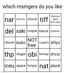 which msmers do you like by illumina Meme Template