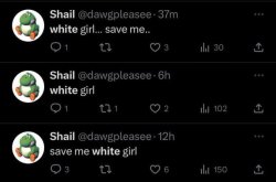 white girl save me Meme Template