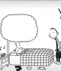 Diary Of A Wimpy Kid Greg Dreaming Meme Template