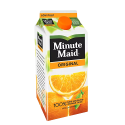Minute Maid Original Low Pulp 100% Pure Squeezed Orange Juice Meme Template