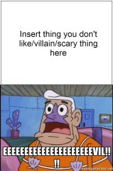 Mermaid Man Evil Meme Template