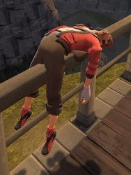 Scout dies after hitting his balls on a fence Meme Template