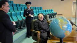 Kim Dzong Un globe Meme Template