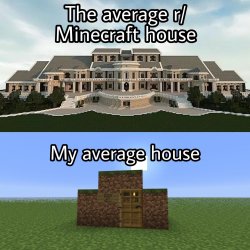 Big house vs Small house Meme Template