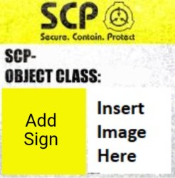 Scp Sign Blank (Yellow(For Countryball)) Meme Template