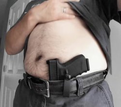 Fat man concealed carry handgun JPP Meme Template