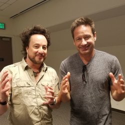 Aliens Guy Giorgio A. Tsoukalos with Fox Mulder Meme Template