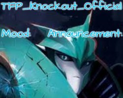 Knockout's Winter Announcement Template Meme Template