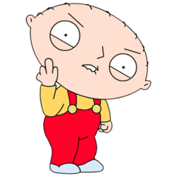 stewie right middle finger Meme Template