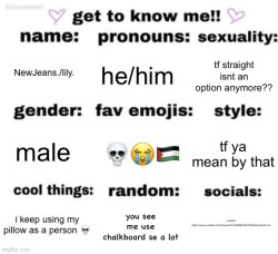 get to know me but better Meme Template