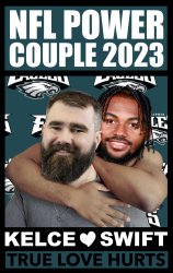 NFL Power Couple 2023 Kelce Swift True Love Hurts Meme Meme Template