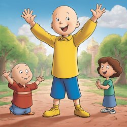 Be ready to new movie about Caillou! Meme Template