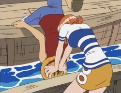 Nami drowning Luffy meme Meme Template