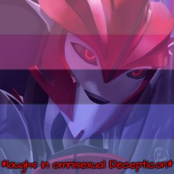 Knockout Laughs in Omnisexual Decepticon Meme Template